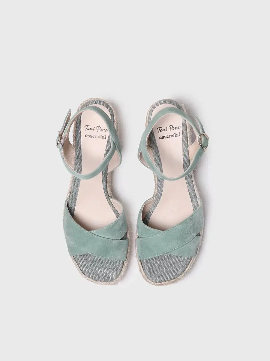 Sandalen met hak en enkelbandje