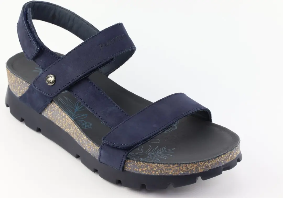 Panama Jack Sandaal Selma Basics B1 Nubuck Marino Navy Blauw