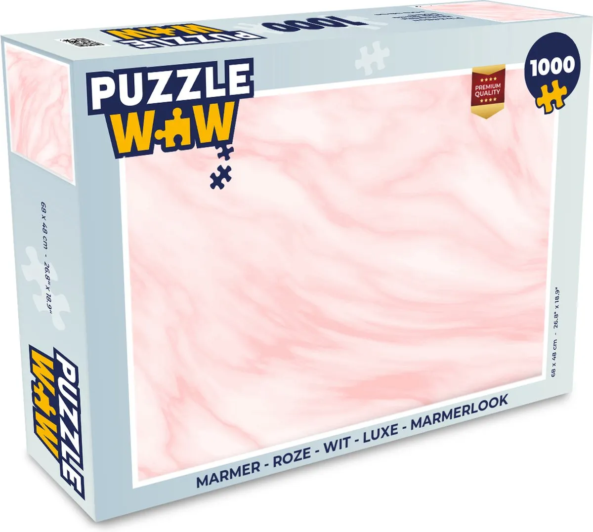 PuzzleWow Marmerlook Legpuzzel 1000 Stuks - Multicolor