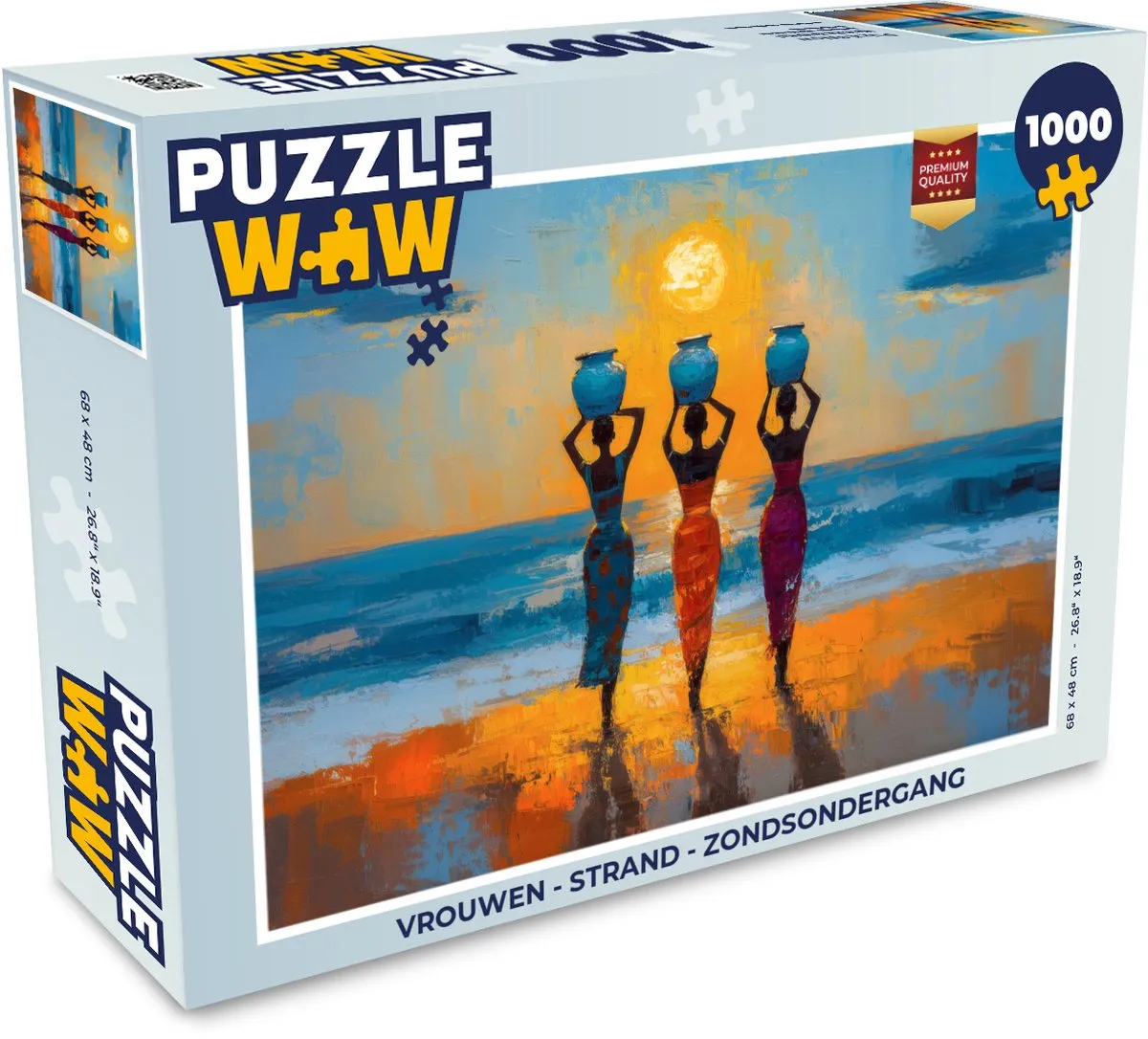 PuzzleWow Strand Zonsondergang Legpuzzel 1000 Stuks