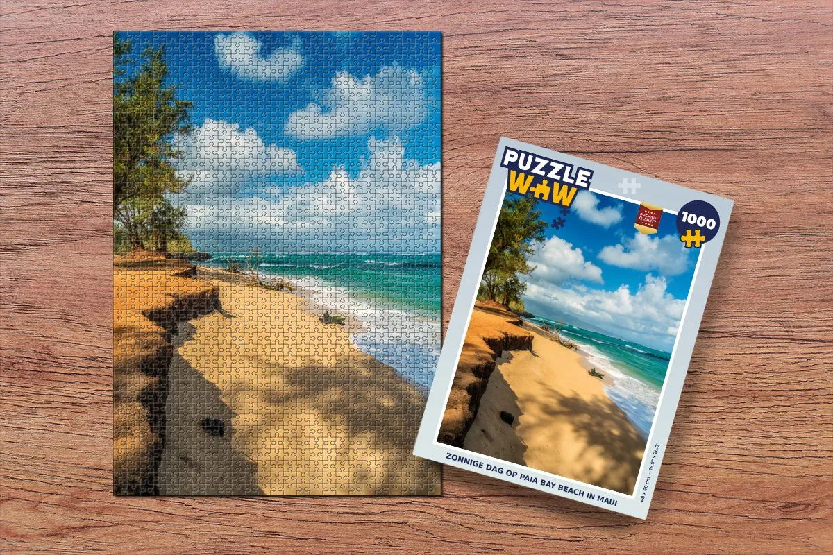PuzzleWow Legpuzzel Zonnige Dag op Paia Bay Maui 1000 Stuks - Multicolor