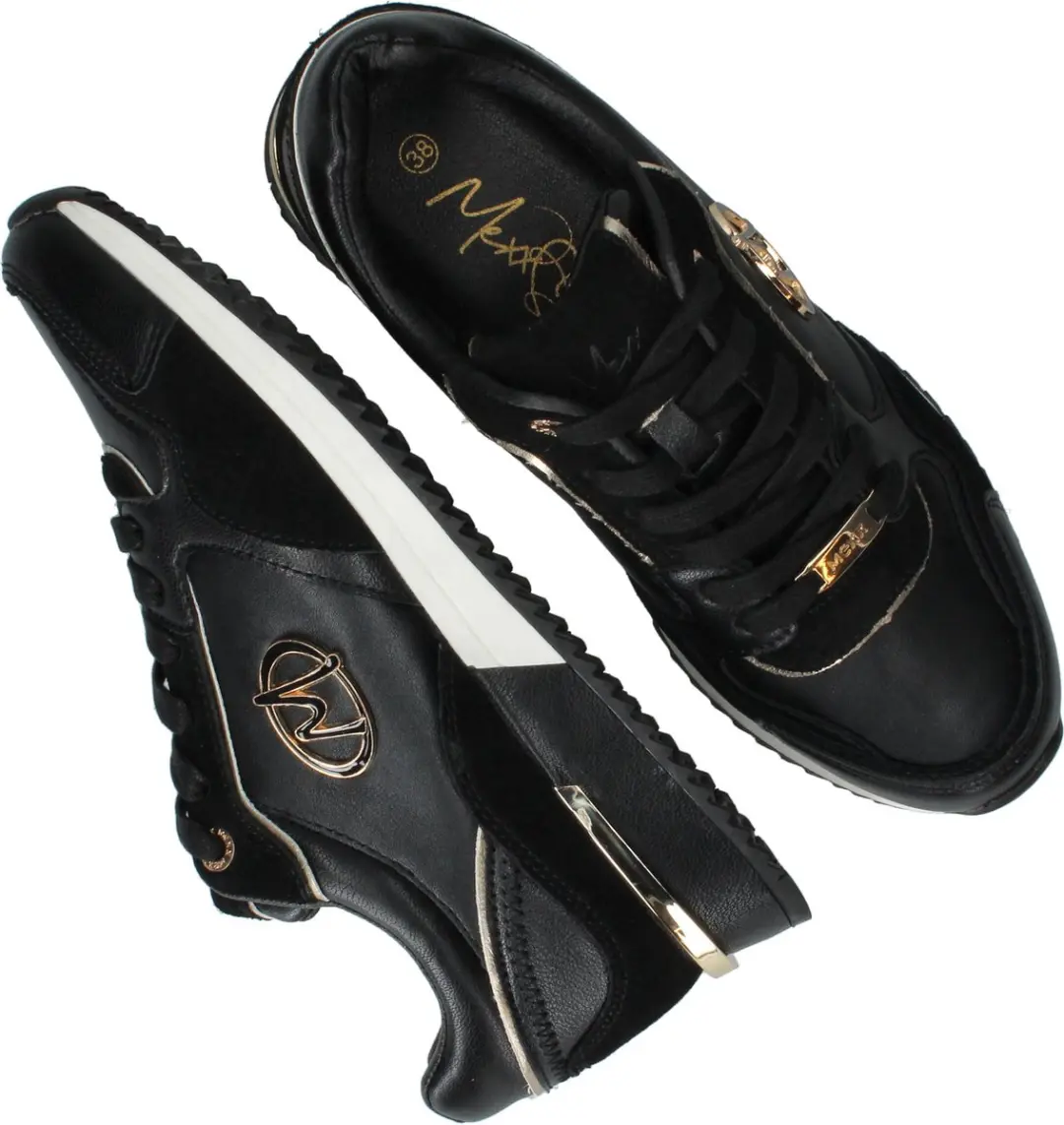 Mexx Plixy Ellen Sneaker MIKE1007043W.1111 - Maat 36 - Zwart/Goud - afbeelding 5 van 6
