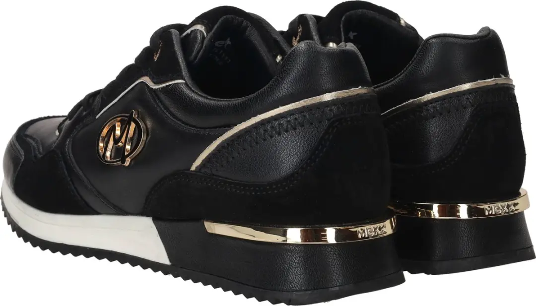 Mexx Plixy Ellen Sneaker MIKE1007043W.1111 - Maat 36 - Zwart/Goud - afbeelding 6 van 6