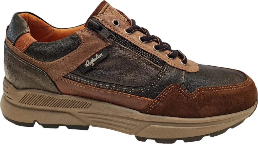 Australian Connery AHC Black Taupe Cognac Heren Sneakers