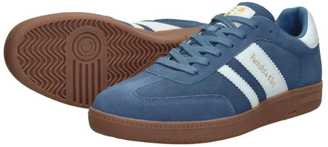 Pantofola d'Oro Ballare Sneakers blauw Suede - Maat 42 - afbeelding 6 van 6