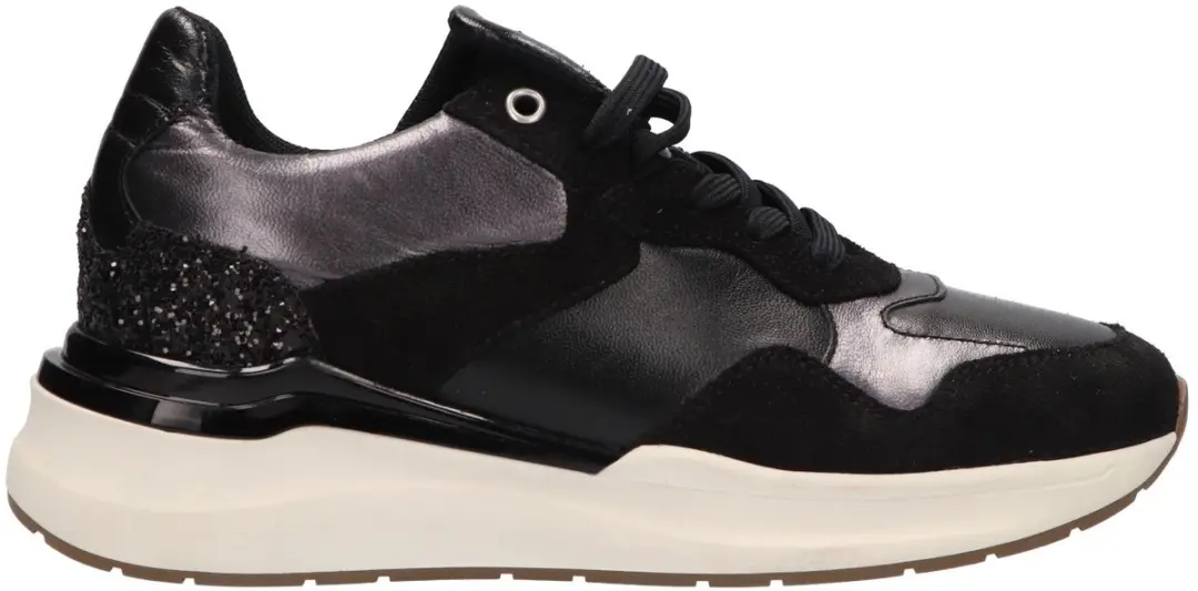 La Strada Sneaker Zwart Leer