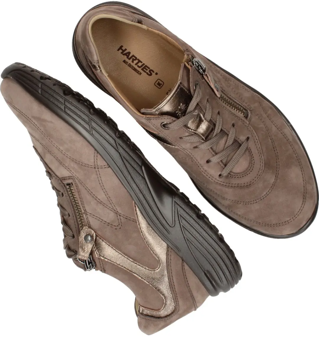 Hartjes Katy Sneakers - Dames - Taupe - Maat:37½ - afbeelding 3 van 6