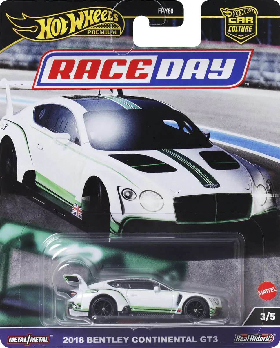 Hot Wheels Car Culture Race Day Bentley Continental GT3 HRV93