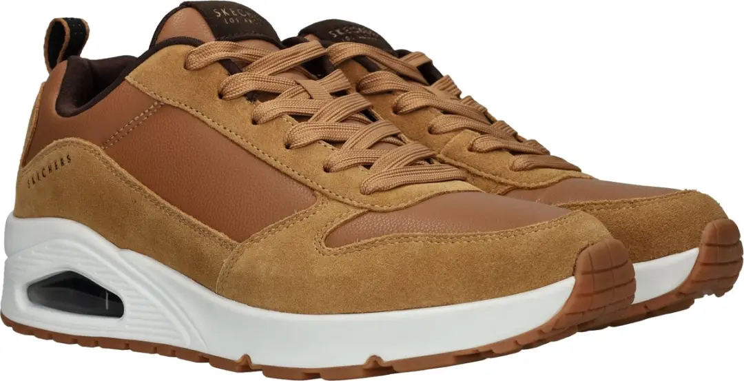 Skechers Uno Stacre Heren Sneakers - 44 - Whiskey - afbeelding 4 van 6