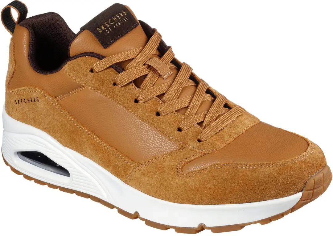 Skechers Uno Stacre Heren Sneakers - 44 - Whiskey - afbeelding 3 van 6