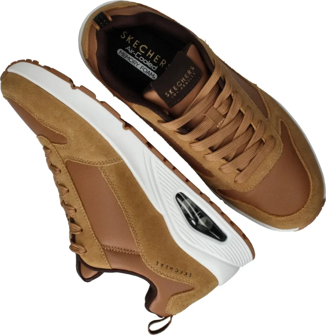 Skechers Uno Stacre Heren Sneakers - 44 - Whiskey - afbeelding 6 van 6