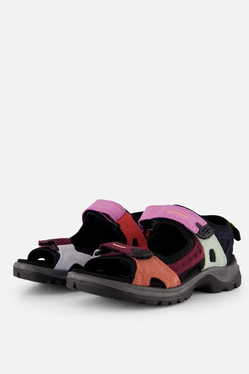 Ecco Offroad Sandalen zwart Suède