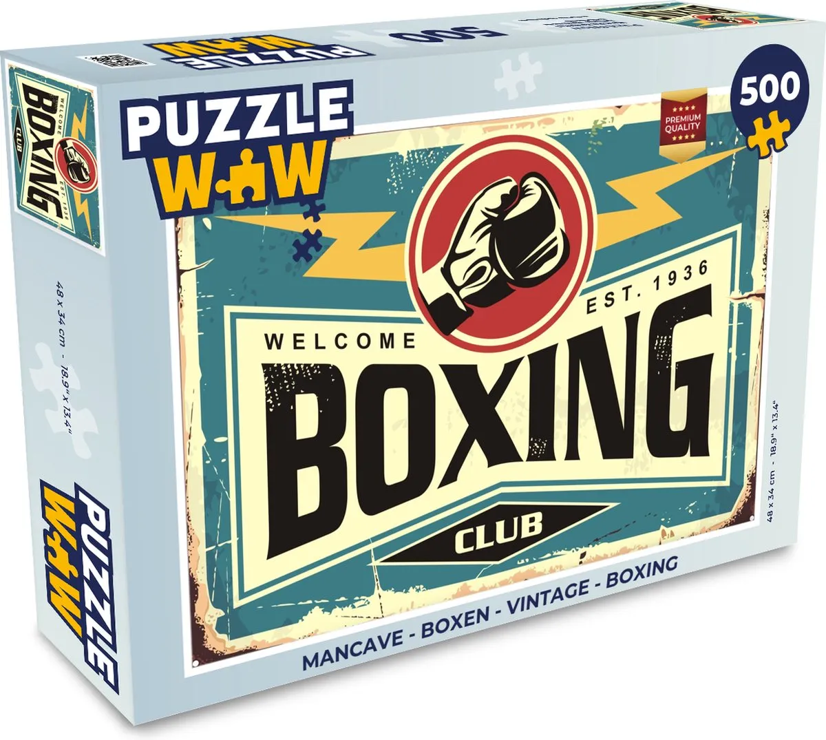 PuzzleWow Mancave Legpuzzel 500 Stuks