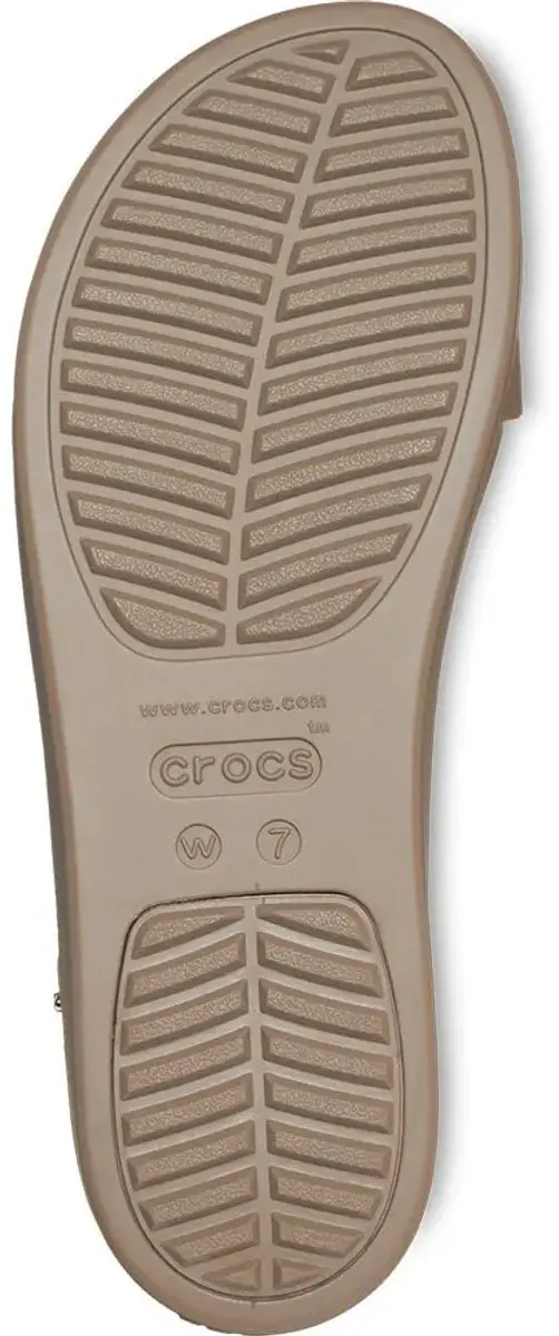 Crocs Brooklyn - Sandalen - Lage Hiel - Latte - Mushroom