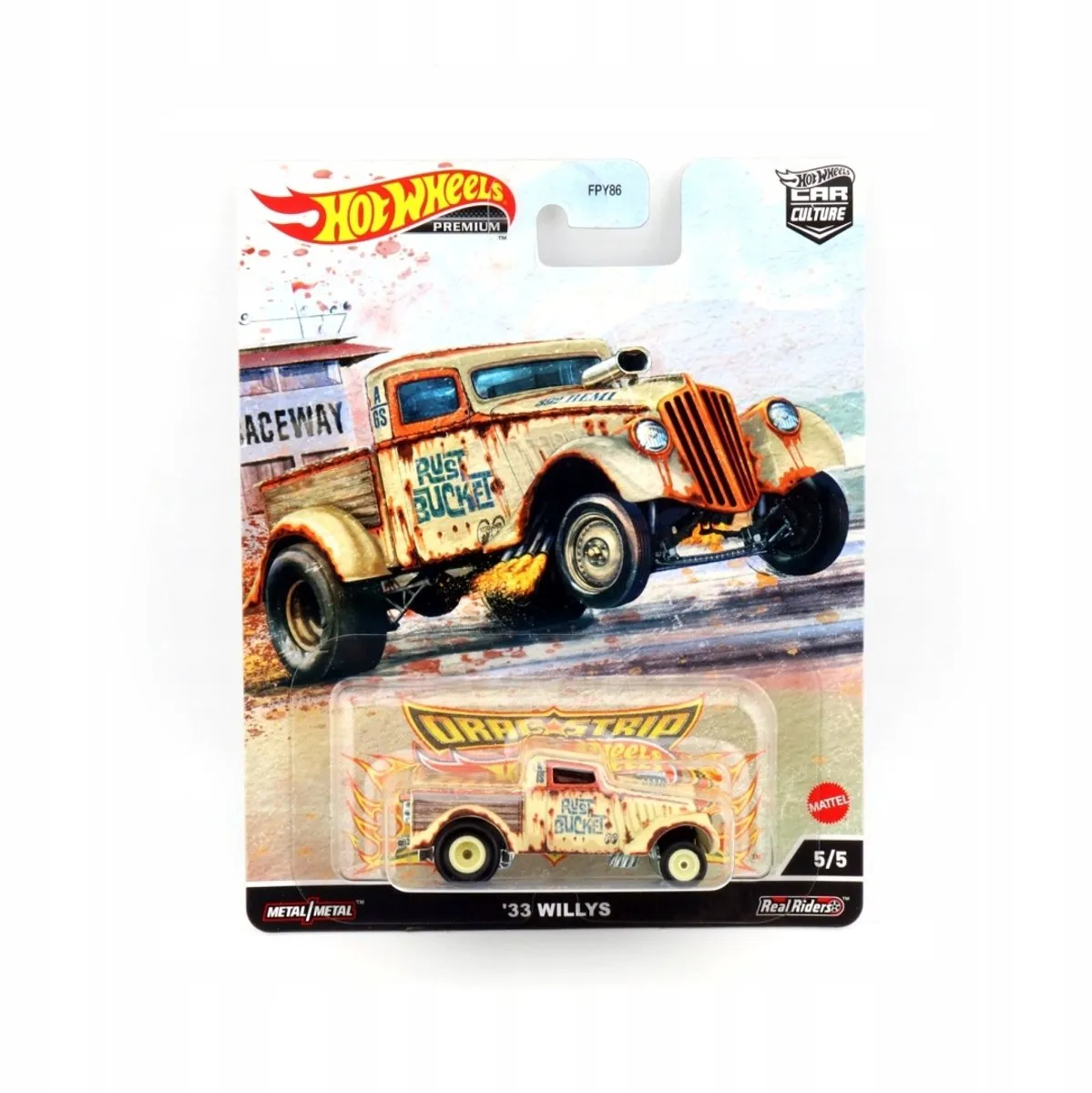 Hot Wheels 33 Willys Drag Strip Premium FPY86 Autocultuur 1:64