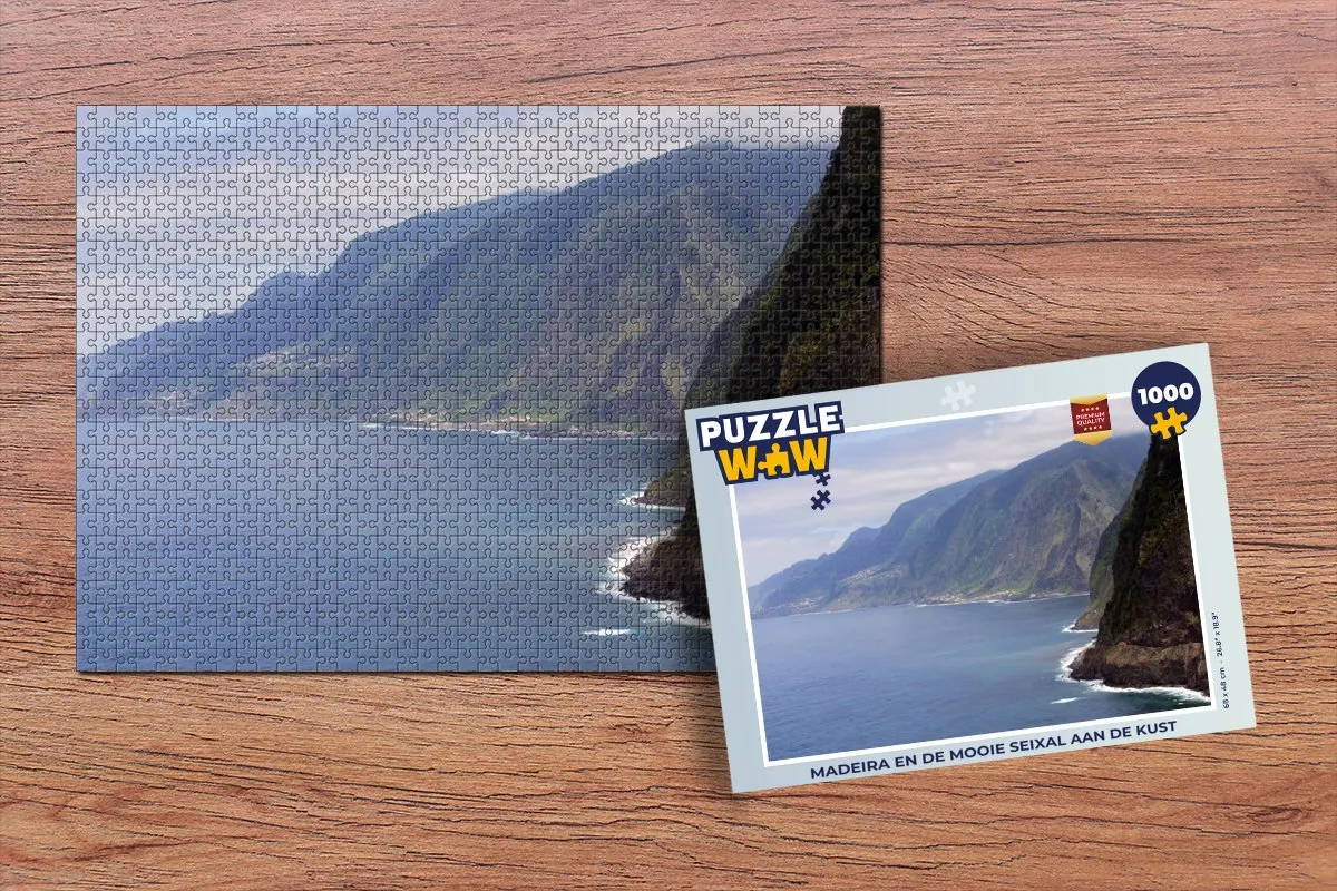 PuzzleWow Madeira & Seixal Legpuzzel 1000 Stuks - Multicolor