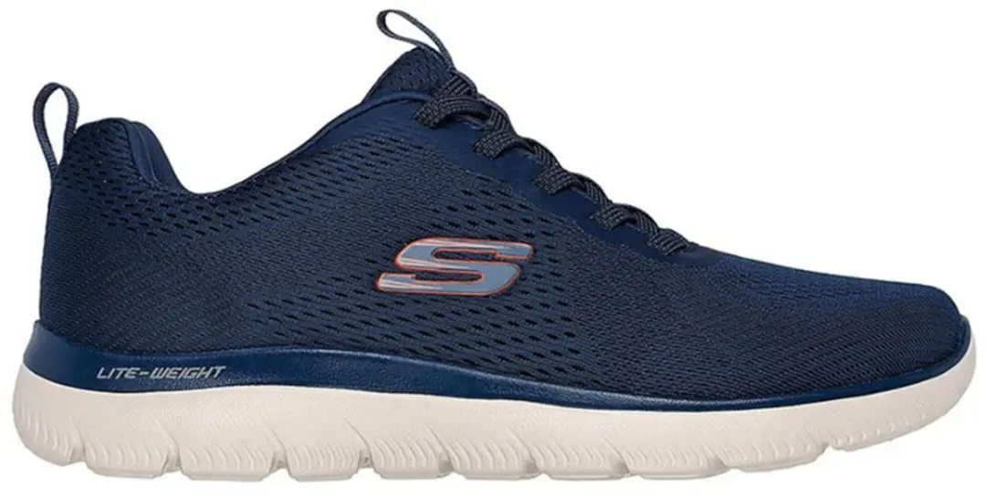 Skechers Summits Eckler Slip-ins Sneakers - Navy/Orange - afbeelding 2 van 6