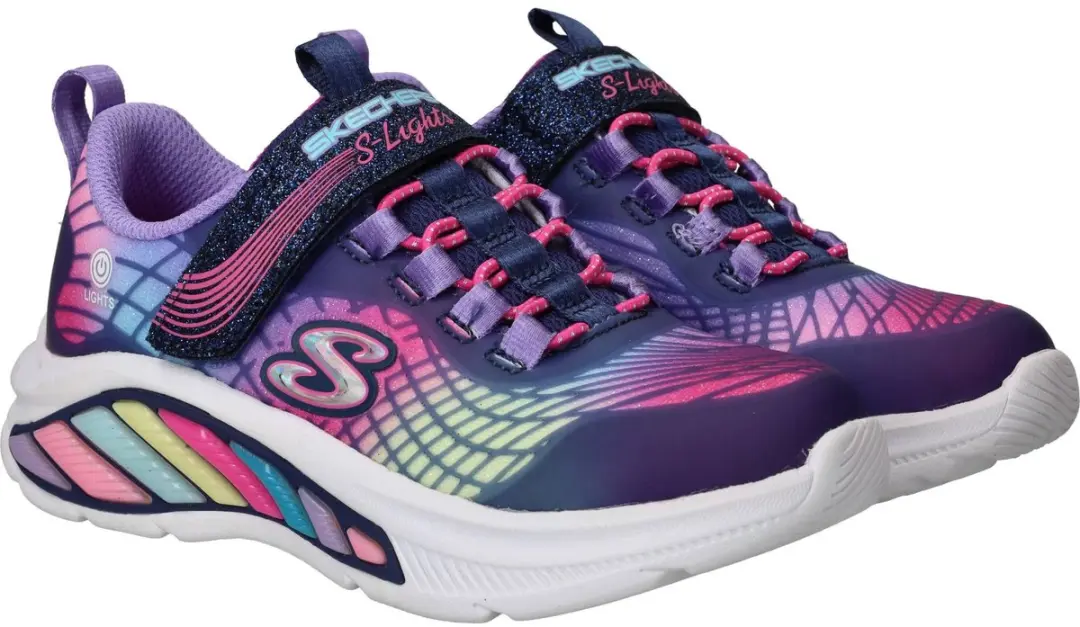 Skechers Rainbow Cruisers Meisjes Sneakers 032214 - Navy - afbeelding 4 van 6