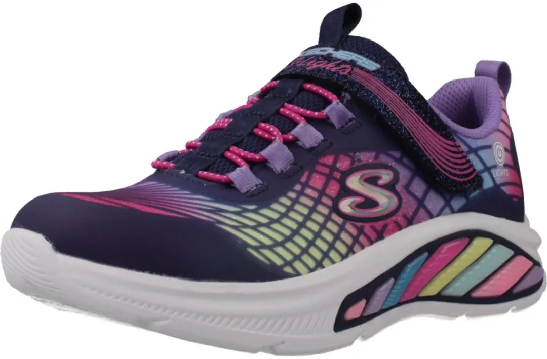 Skechers Rainbow Cruisers Meisjes Sneakers 032214 - Navy - afbeelding 3 van 6