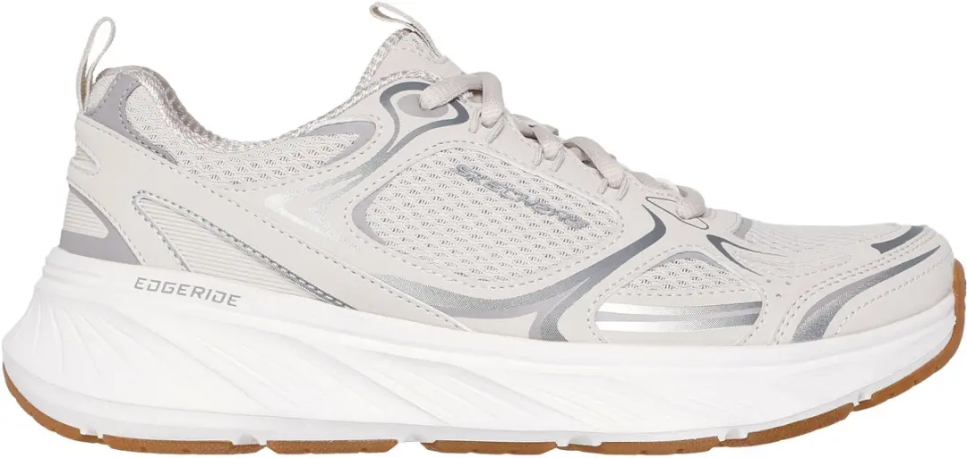 Skechers Edgeride Silver Eclipse Dames Sneakers - 37 - Wit