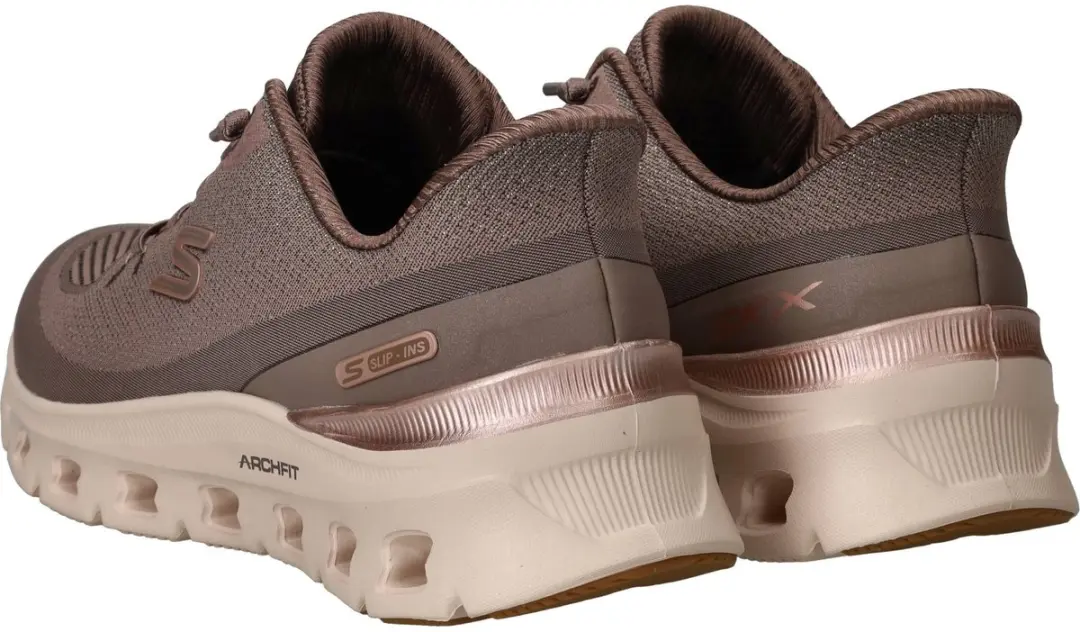 Skechers ARCH FIT Glide-Step Pro-Golde Dames Instappers 39 - Bruin/Goud - afbeelding 6 van 6