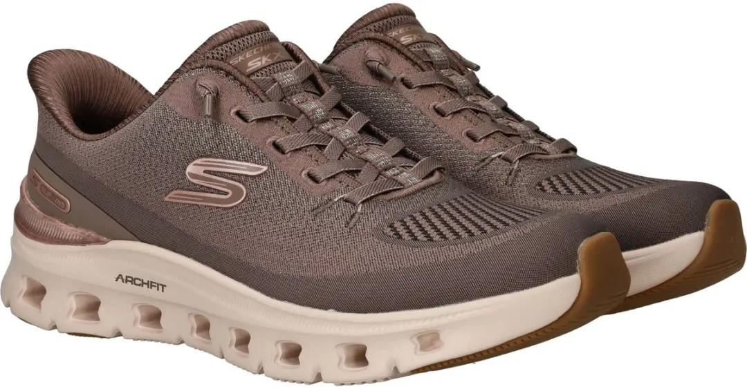 Skechers ARCH FIT Glide-Step Pro-Golde Dames Instappers 39 - Bruin/Goud - afbeelding 3 van 6