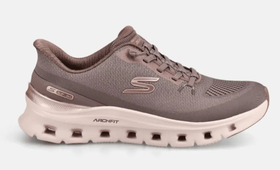 Skechers ARCH FIT Glide-Step Pro-Golde Dames Instappers 39 - Bruin/Goud - afbeelding 2 van 6