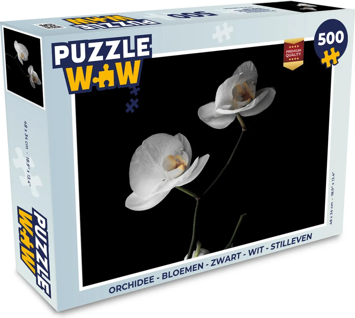 PuzzleWow Orchidee Bloemen Legpuzzel 500 Stuks - Multicolor
