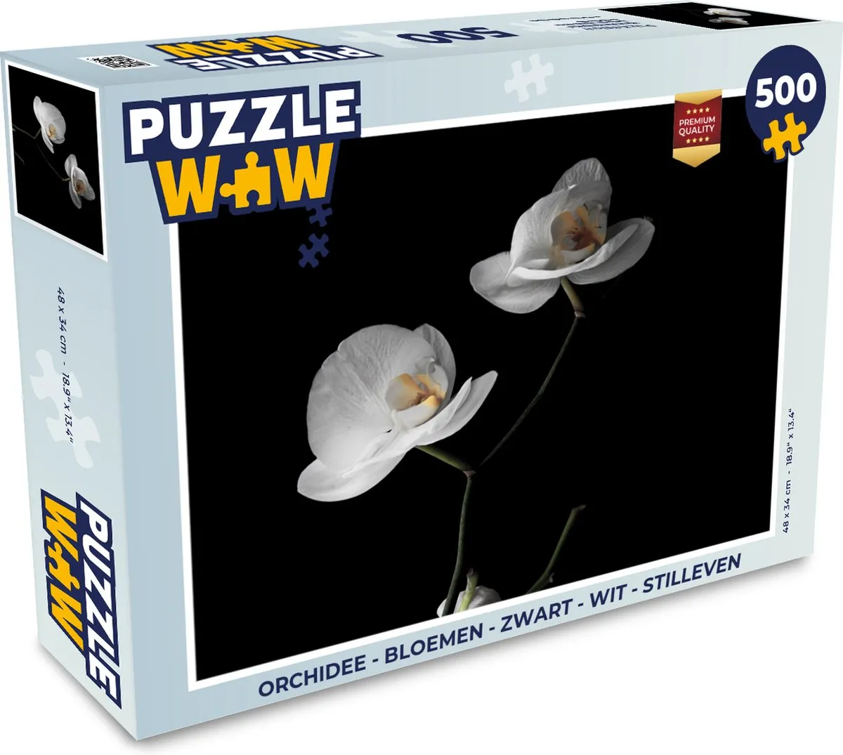 PuzzleWow Orchidee Bloemen Legpuzzel 500 Stuks - Multicolor