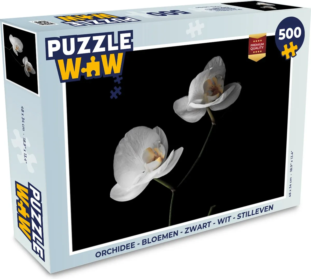 PuzzleWow Orchidee Bloemen Legpuzzel 500 Stuks - Multicolor