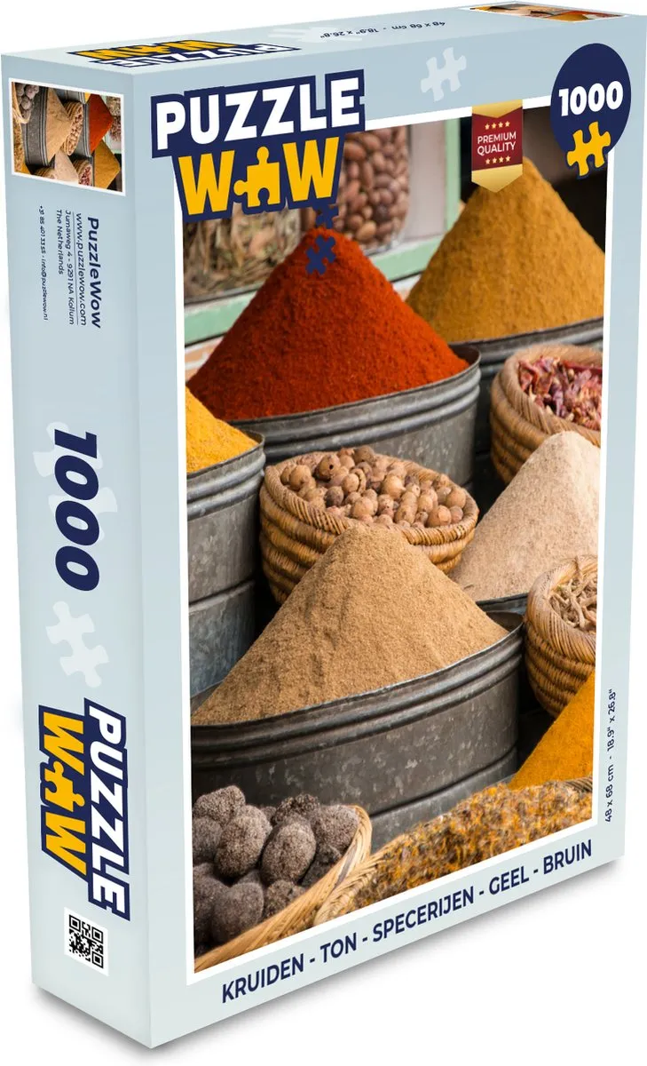 PuzzleWow Kruiden & Specerijen Legpuzzel 1000 Stuks