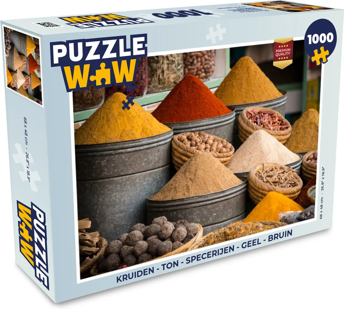 PuzzleWow Kruiden & Specerijen Legpuzzel 1000 Stuks - Multicolor