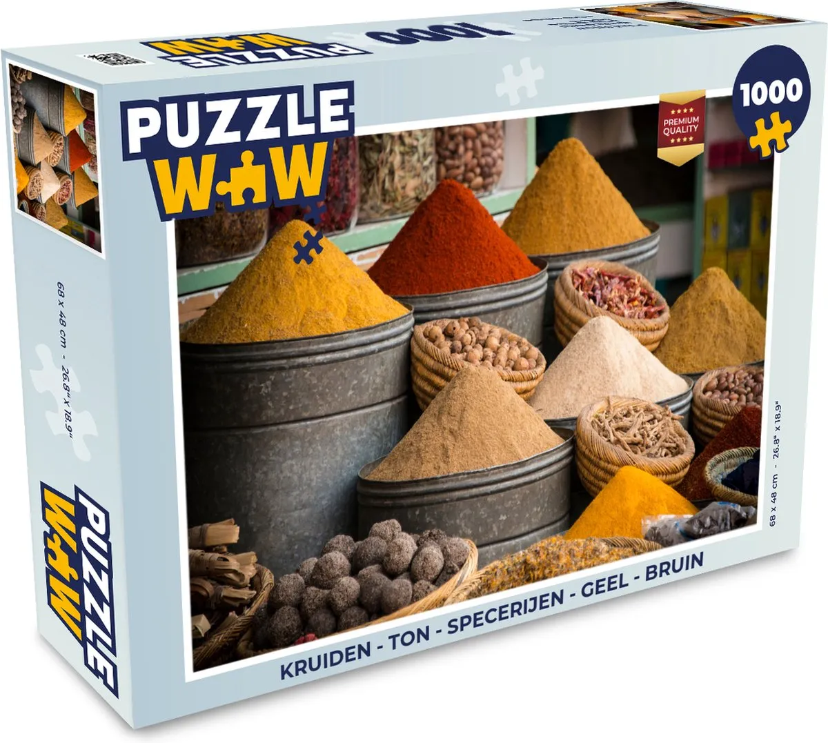 PuzzleWow Kruiden & Specerijen Legpuzzel 1000 Stuks - Multicolor