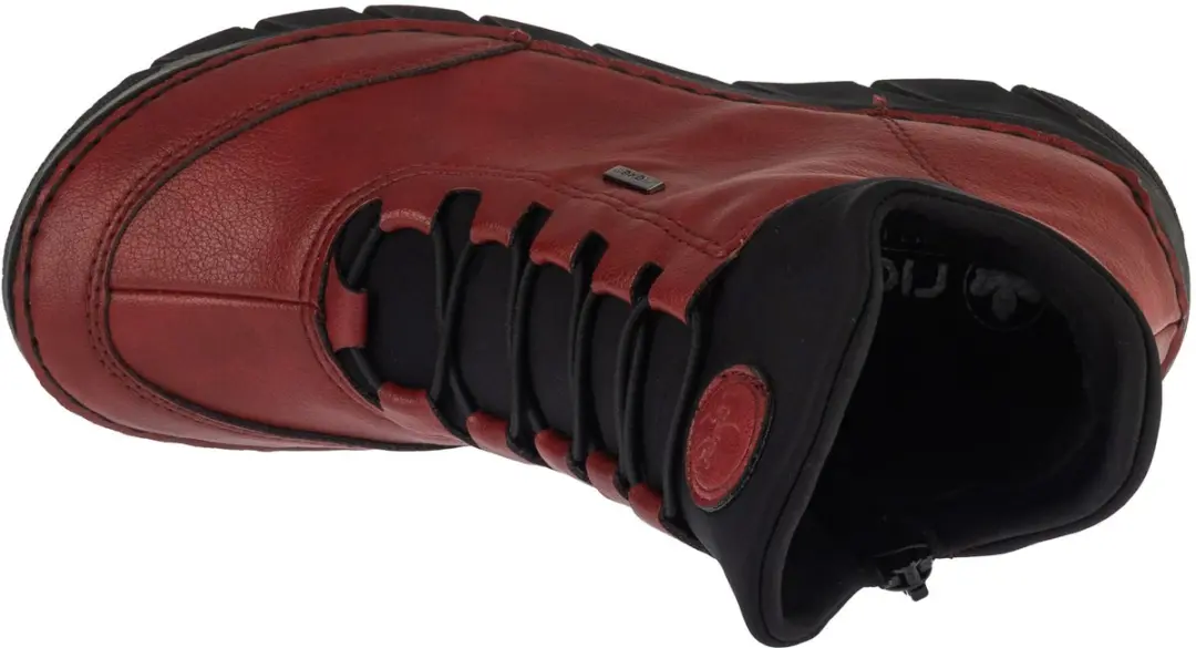 Rieker Booties 55069-35 Vrouwen - Rood - Maat 37 - afbeelding 3 van 5