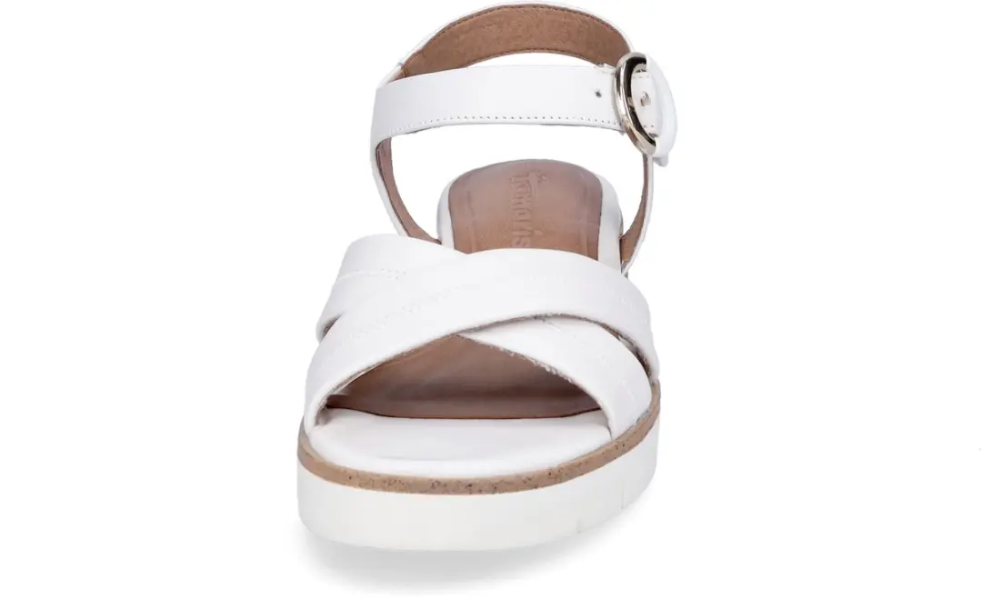 Tamaris Core Dames Sandalen - Maat 40 - Wit Leer - afbeelding 5 van 6