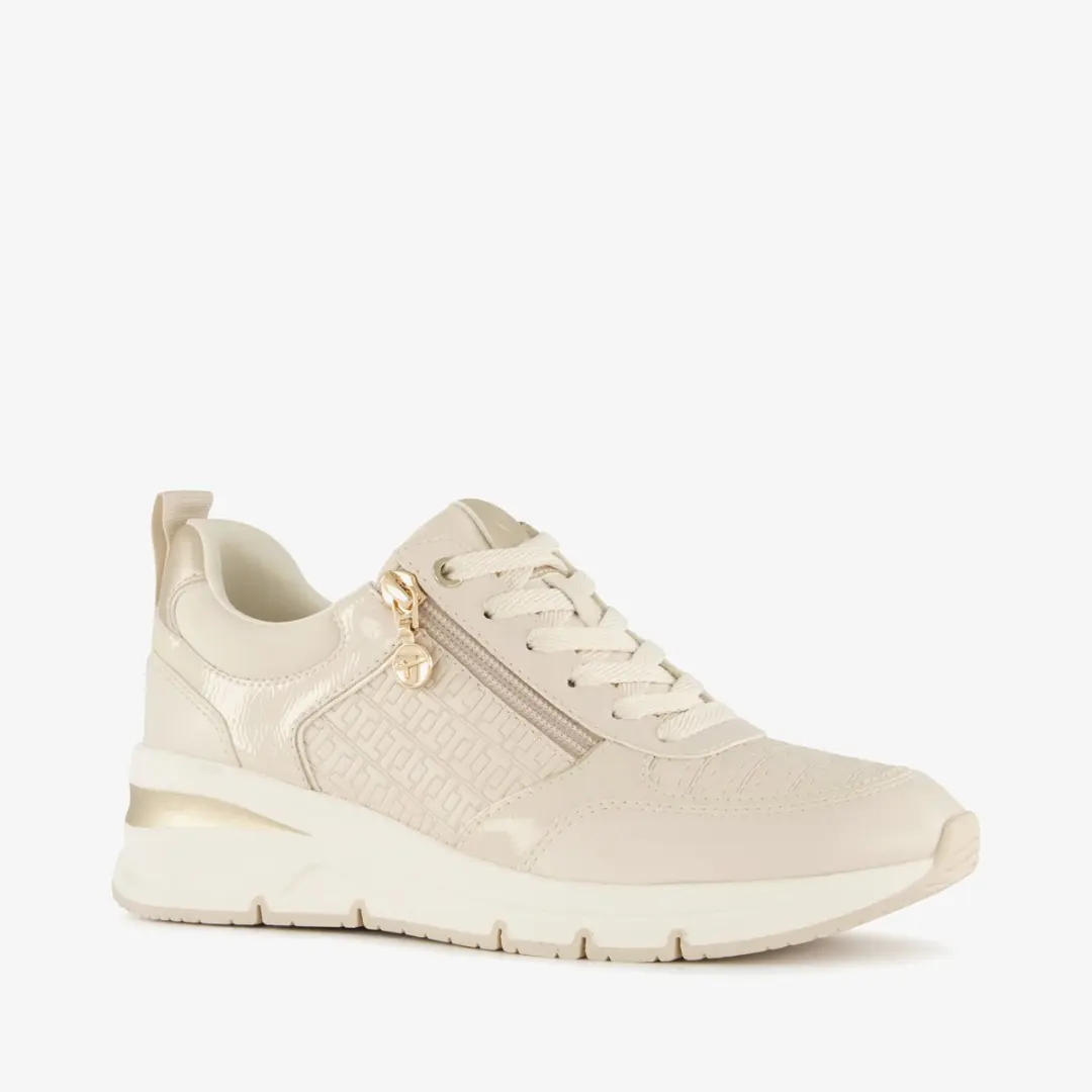 Tamaris dames sneakers ivoor beige