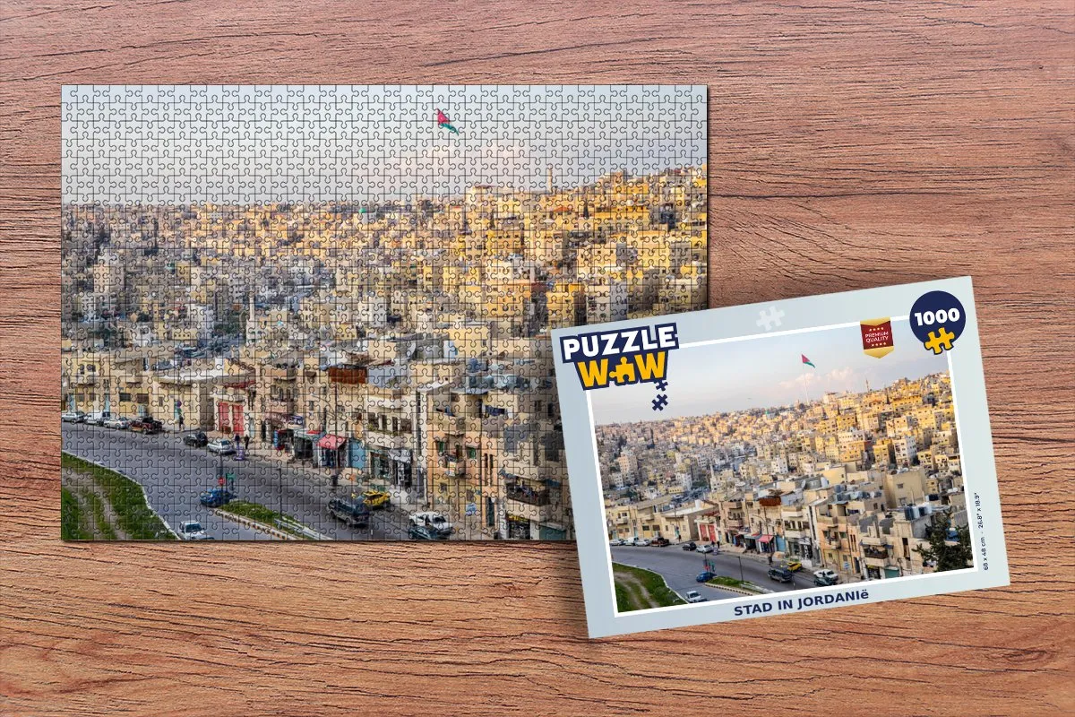 PuzzleWow Jordanië Legpuzzel 1000 Stuks - Multicolor