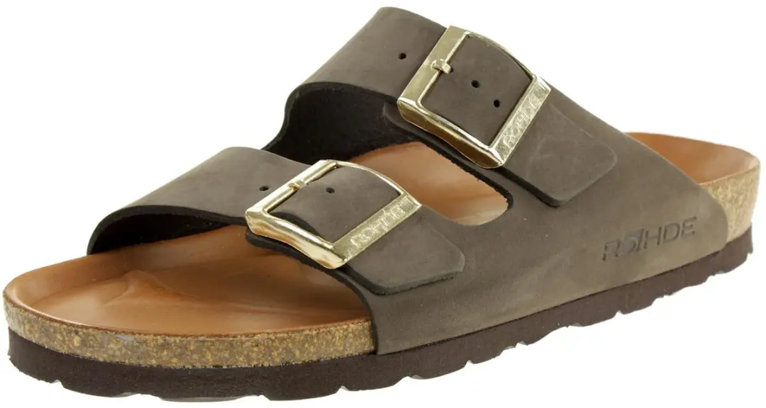 Rohde Alba mules damesslippers sandalen leer 565014 mokka
