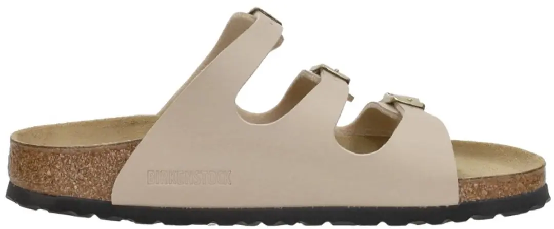 Birkenstock FLORIDA SANDCASTLE BF - Dames slippers - Kleur: Wit/beige - Maat: 38 - afbeelding 2 van 6