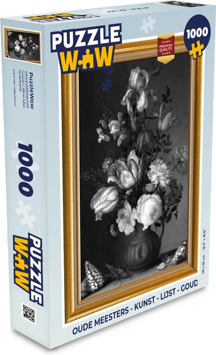 PuzzleWow Oude Meesters Legpuzzel 1000 Stuks - Multicolor