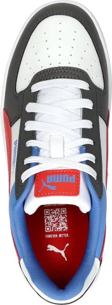 PUMA Caven 2.0 Block Sneakers Junior - Grijs/Wit/Rood - afbeelding 5 van 6