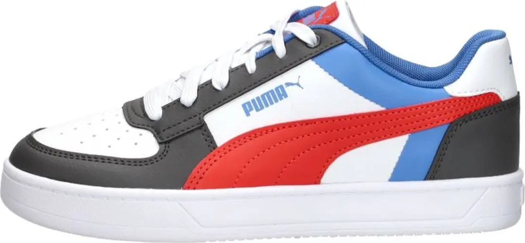 PUMA Caven 2.0 Block Sneakers Junior - Grijs/Wit/Rood - afbeelding 2 van 6