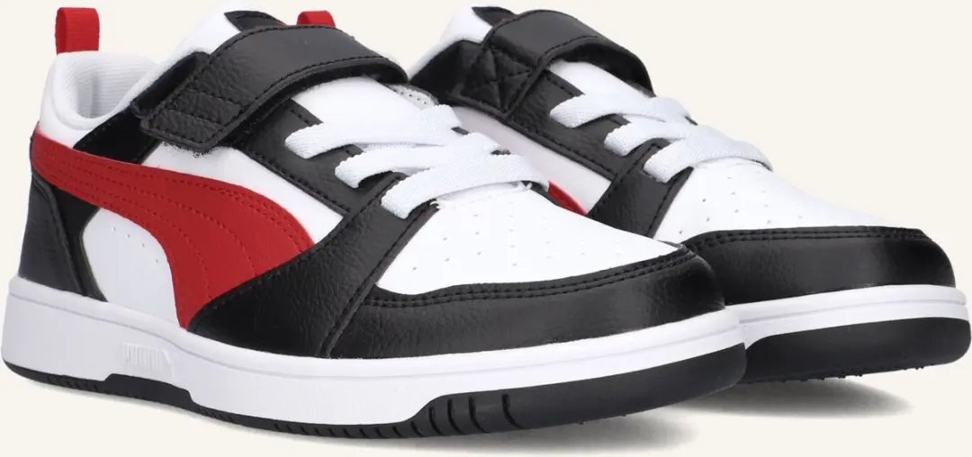 PUMA Rebound V6 Lo AC+ PS Sneakers - Witte/Rode/Zwarte mix - afbeelding 2 van 6