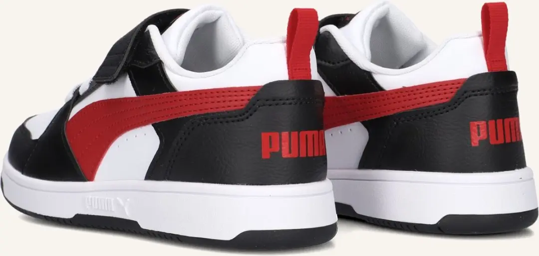 PUMA Rebound V6 Lo AC+ PS Sneakers - Witte/Rode/Zwarte mix - afbeelding 3 van 6
