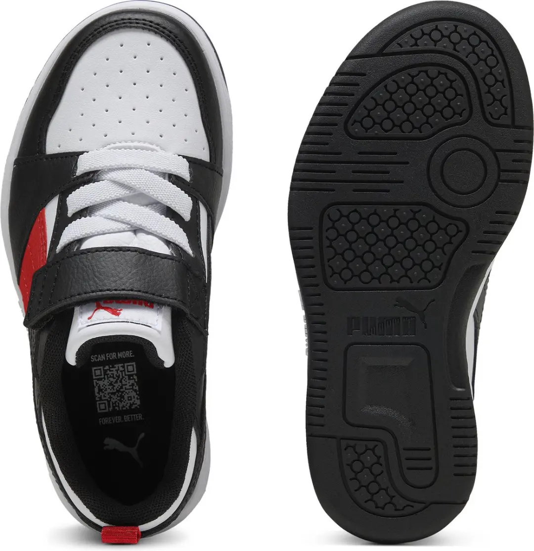 PUMA Rebound V6 Lo AC+ PS Sneakers - Witte/Rode/Zwarte mix - afbeelding 6 van 6