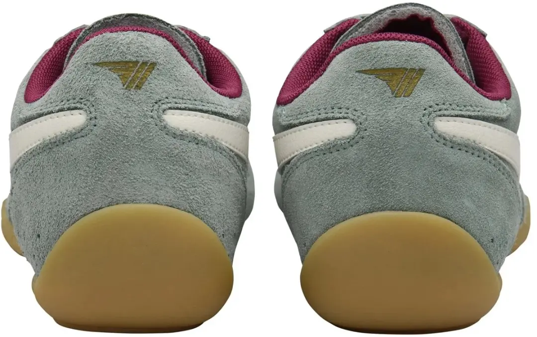 Gola Chase CLA406 Suède Damesschoenen - 39 - Green Mist/Off White/Cerise/Gum - afbeelding 4 van 6