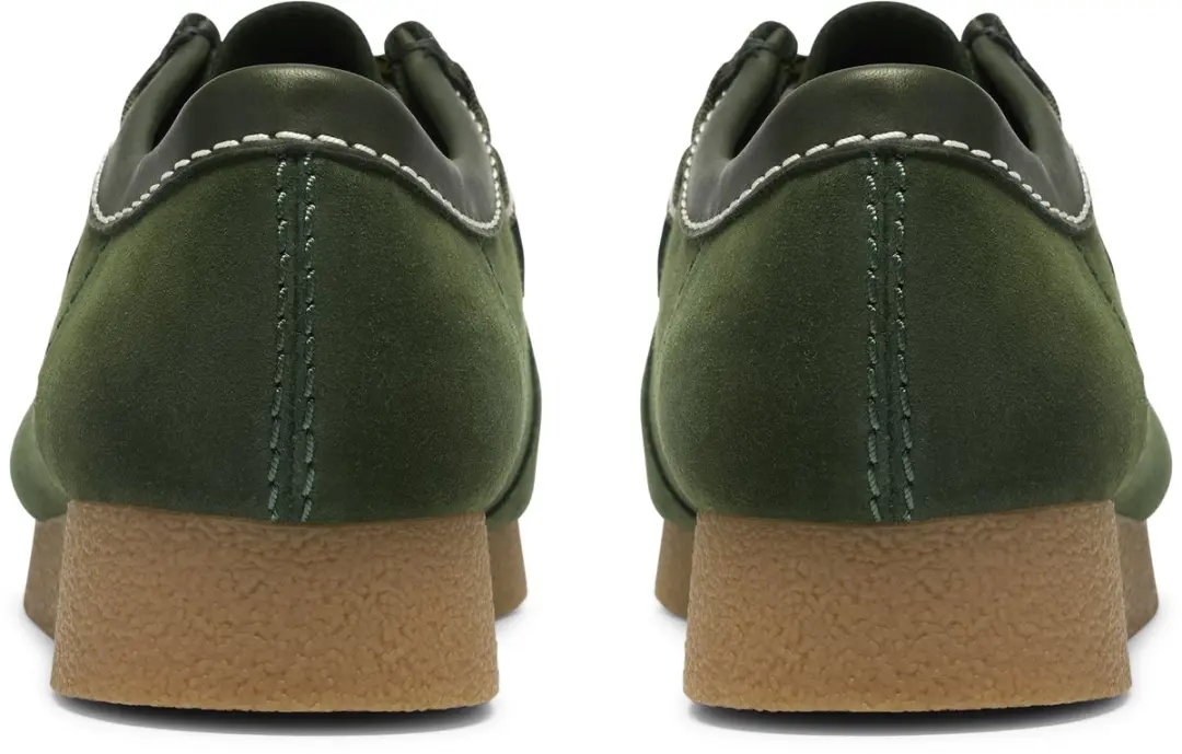 CLARKS WallabeeEVO Heren Veterschoenen - Groen - Suede - afbeelding 5 van 6