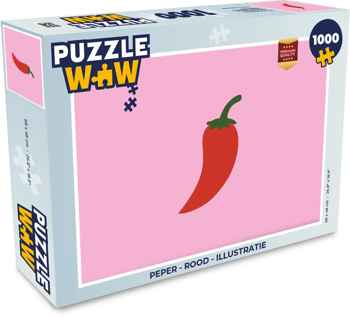 PuzzleWow Peper Legpuzzel 1000 Stuks