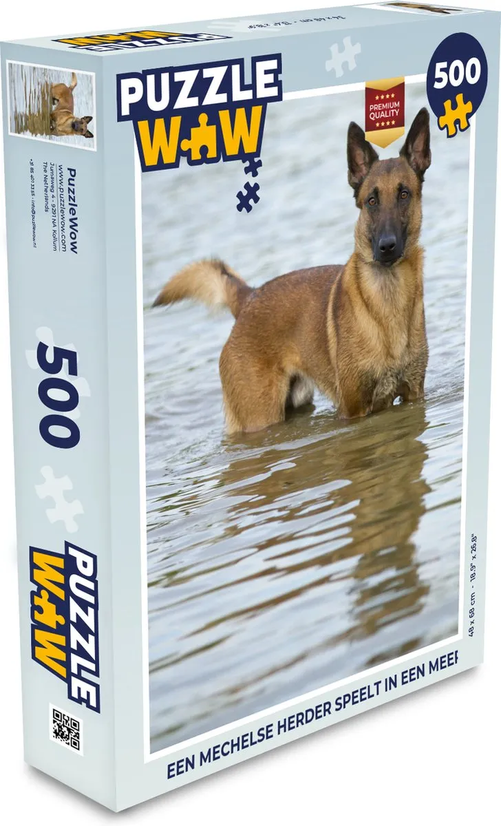 PuzzleWow Legpuzzel Mechelse Herder 500 Stuks - Multicolor