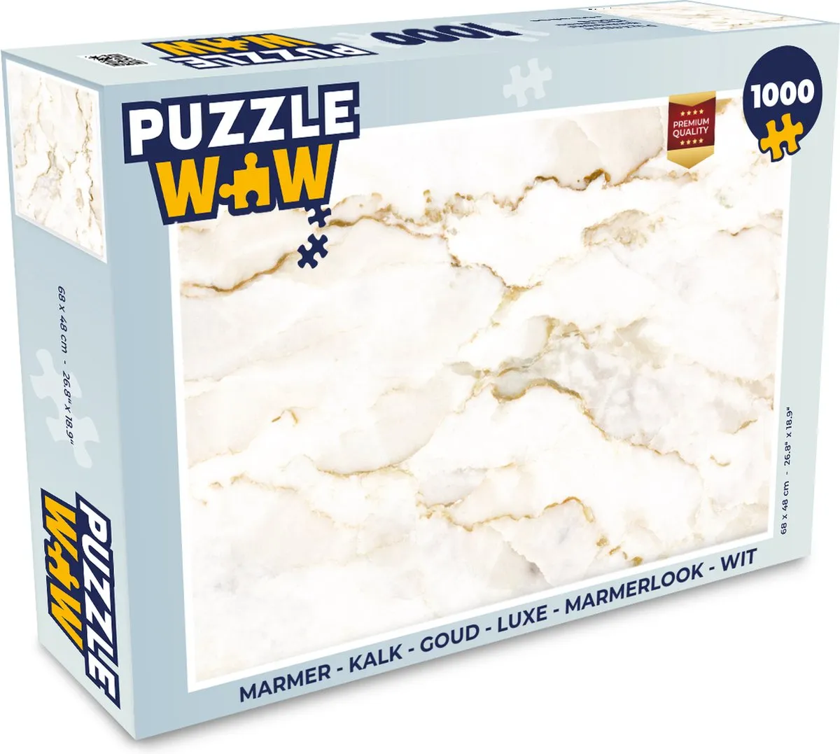 PuzzleWow Marmerlook Legpuzzel 1000 Stuks
